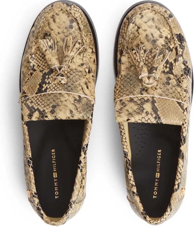 TOMMY HILFIGER Mocassins 'Snake Print Tassel' beige zwart - Foto 2