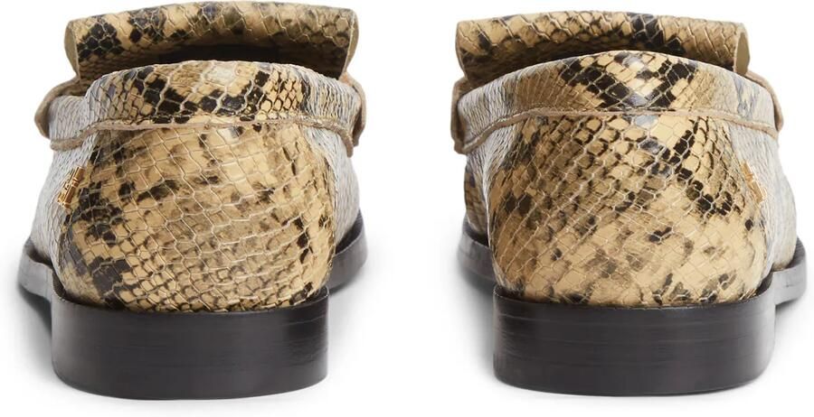 TOMMY HILFIGER Mocassins 'Snake Print Tassel' beige zwart - Foto 4