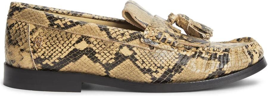 TOMMY HILFIGER Mocassins 'Snake Print Tassel' beige zwart - Foto 5