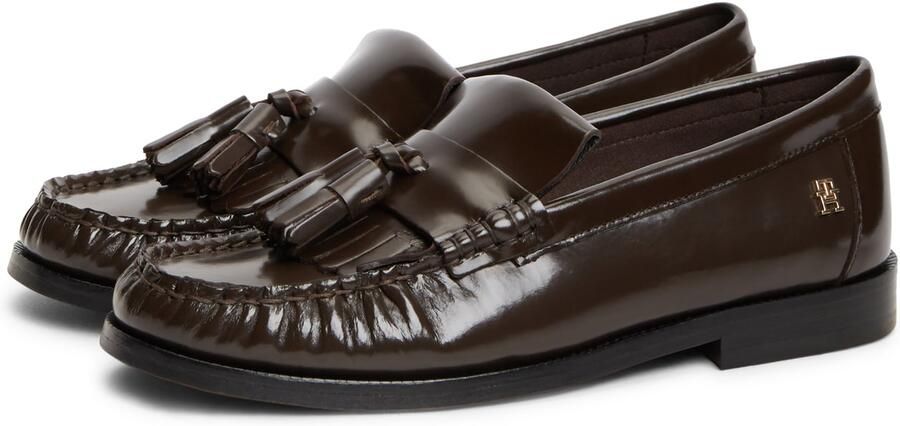 TOMMY HILFIGER Mocassins 'TH Monogram Tassel' donkerbruin - Foto 5