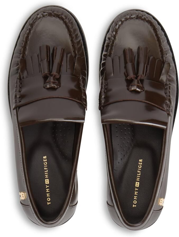 TOMMY HILFIGER Mocassins 'TH Monogram Tassel' donkerbruin - Foto 4