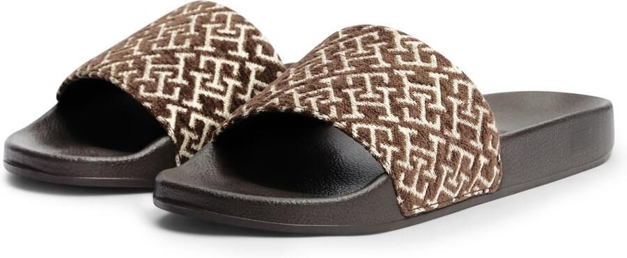 TOMMY HILFIGER Muiltjes bruin brokaat - Foto 5