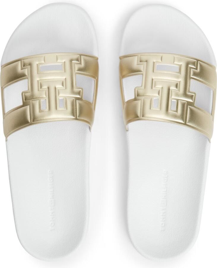 TOMMY HILFIGER Muiltjes 'TH Monogram Strap Pool' goud - Foto 2