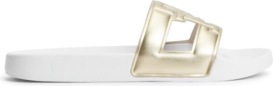 TOMMY HILFIGER Muiltjes 'TH Monogram Strap Pool' goud - Foto 5