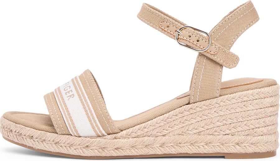 Tommy Hilfiger Sandalen met sleehak MID WEDGE ESPAD WEBBING - Foto 2