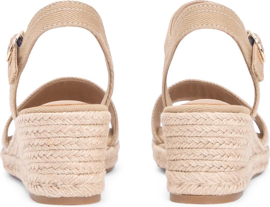 Tommy Hilfiger Sandalen met sleehak MID WEDGE ESPAD WEBBING - Foto 4