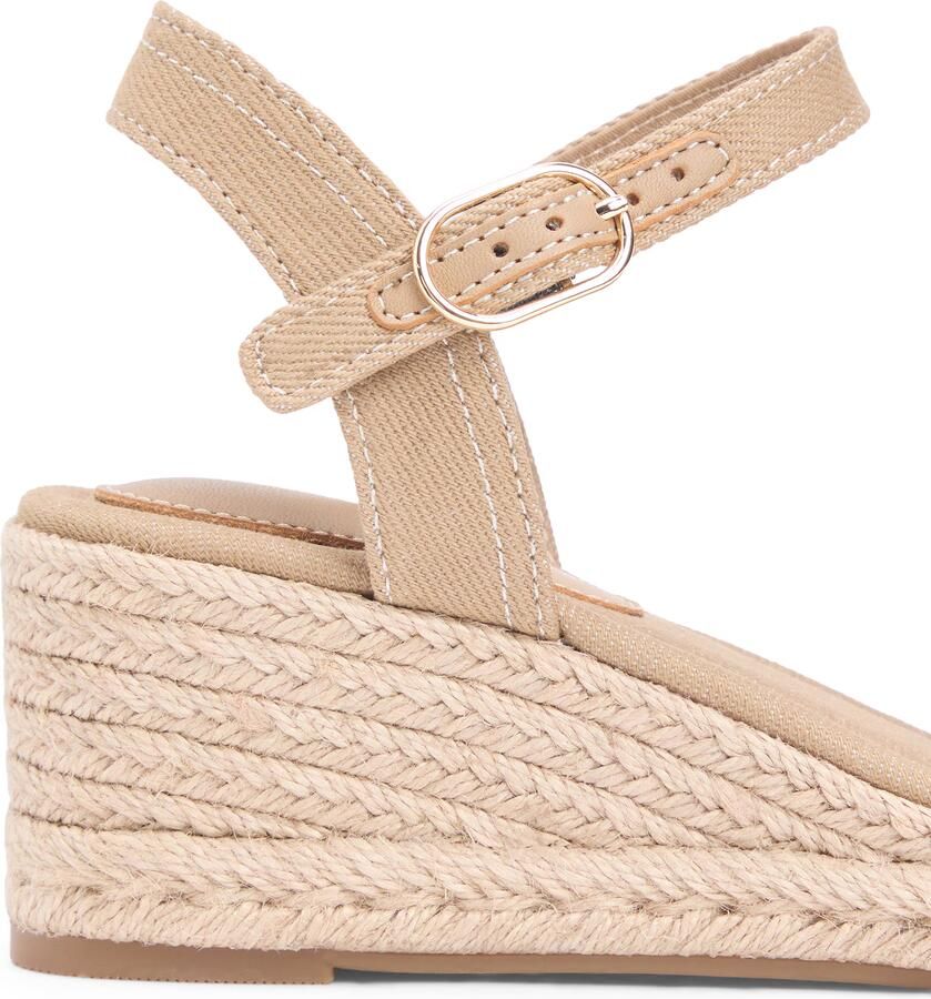 Tommy Hilfiger Sandalen met sleehak MID WEDGE ESPAD WEBBING - Foto 3