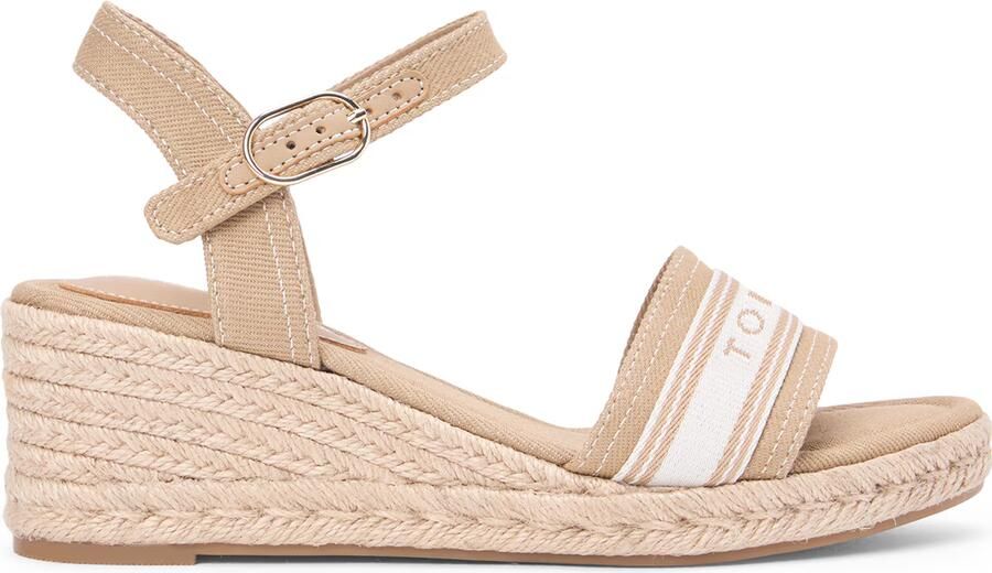 Tommy Hilfiger Sandalen met sleehak MID WEDGE ESPAD WEBBING - Foto 7
