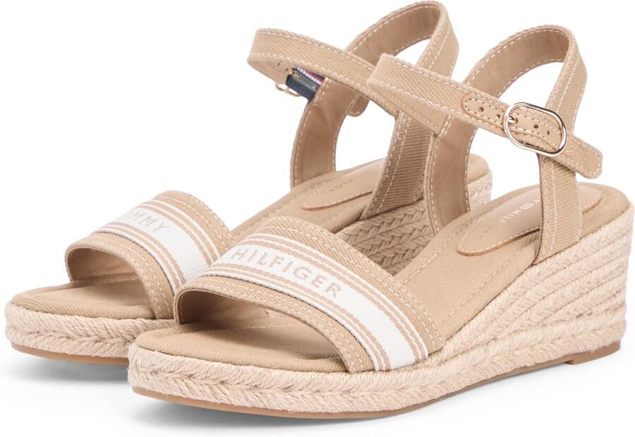 Tommy Hilfiger Sandalen met sleehak MID WEDGE ESPAD WEBBING - Foto 6