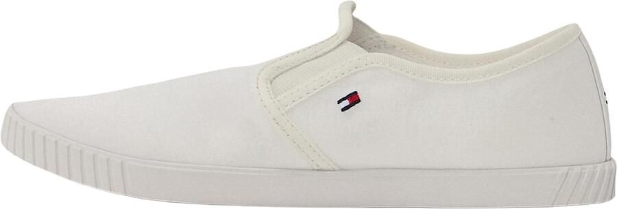 Tommy Hilfiger Slip-on sneakers CANVAS SLIP-ON SNEAKER vrijetijdsschoen instapschoen slipper lage schoen vlaggenborduring