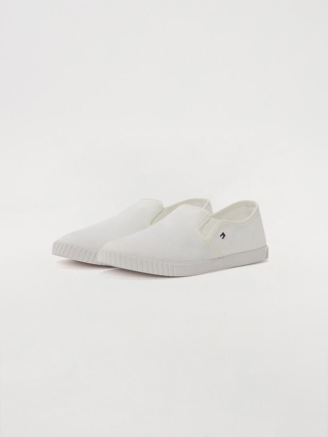 Tommy Hilfiger Slip-on sneakers CANVAS SLIP-ON SNEAKER vrijetijdsschoen instapschoen slipper lage schoen vlaggenborduring - Foto 2