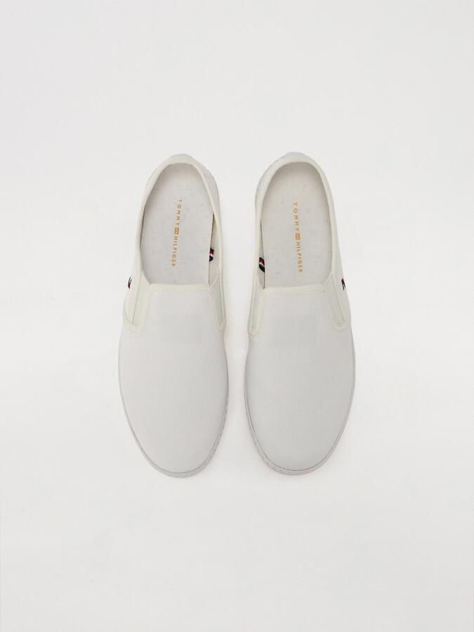 Tommy Hilfiger Slip-on sneakers CANVAS SLIP-ON SNEAKER vrijetijdsschoen instapschoen slipper lage schoen vlaggenborduring - Foto 3
