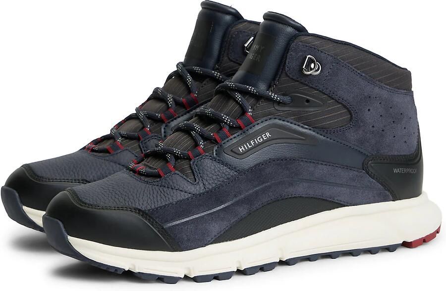 TOMMY HILFIGER Sneakers hoog donkerblauw zwart - Foto 6