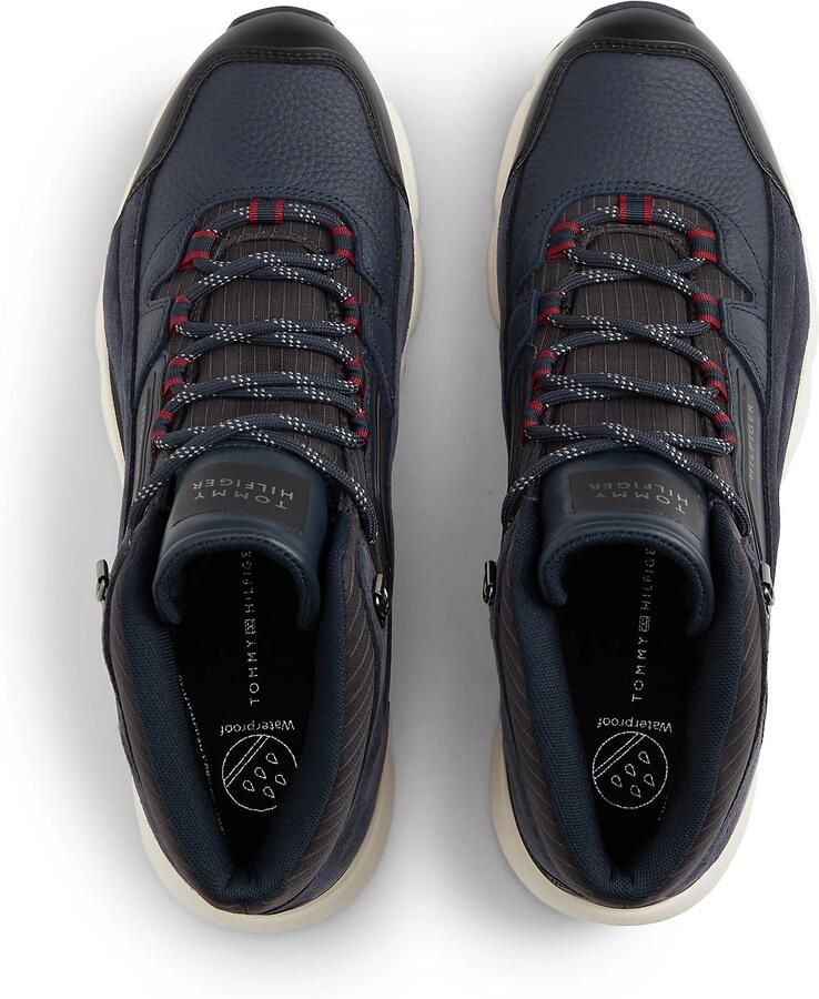 TOMMY HILFIGER Sneakers hoog donkerblauw zwart - Foto 4