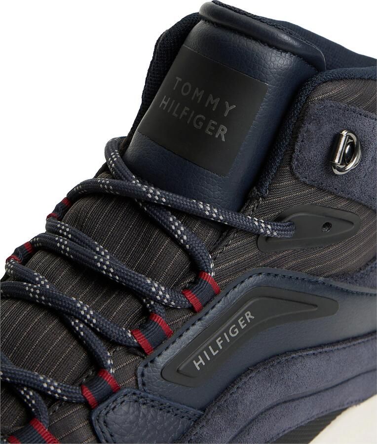TOMMY HILFIGER Sneakers hoog donkerblauw zwart - Foto 3