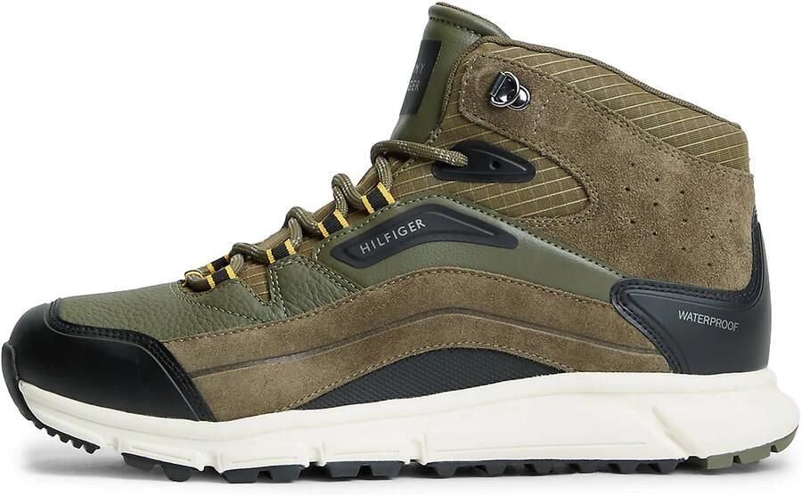 TOMMY HILFIGER Sneakers hoog groen olijfgroen zwart