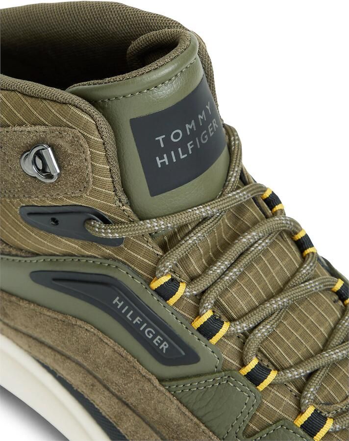 TOMMY HILFIGER Sneakers hoog groen olijfgroen zwart - Foto 4