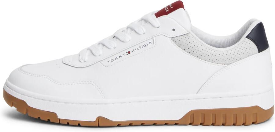 TOMMY HILFIGER Sneakers laag 'BASKET CORE' donkerblauw donkerrood wit