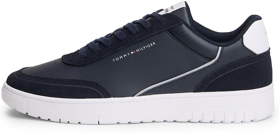 TOMMY HILFIGER Sneakers laag 'BASKET CORE' marine wit