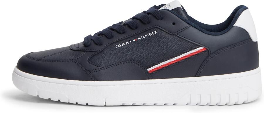 TOMMY HILFIGER Sneakers laag 'Basket Corporate' navy knalrood wit