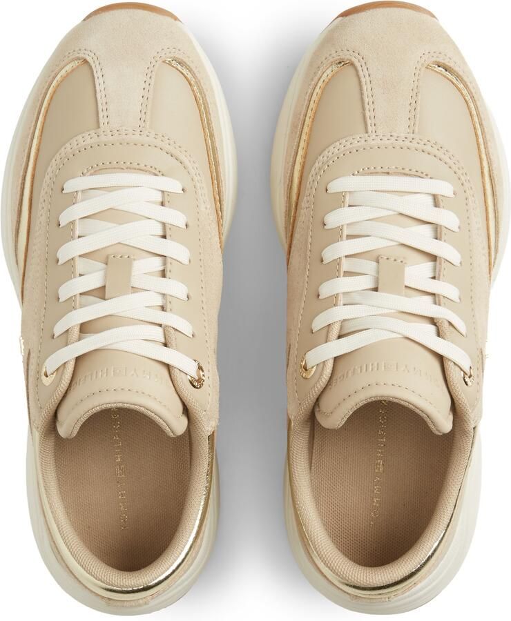TOMMY HILFIGER Sneakers laag beige goud - Foto 3