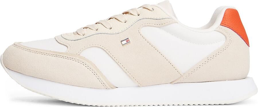 Tommy Hilfiger Sneakers TH EASY RUNNER vrijetijdsschoen halfhoge schoen veterschoen opvallende inzet op de hiel