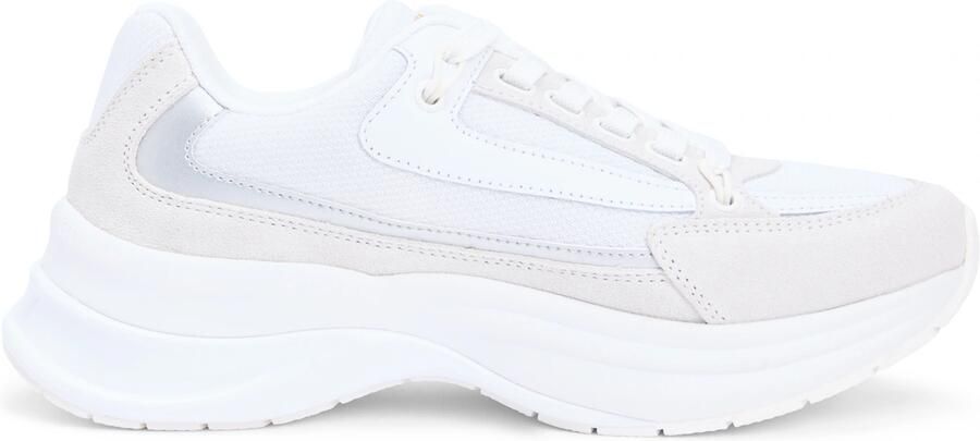 TOMMY HILFIGER Sneakers laag beige zilvergrijs wit