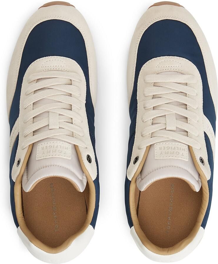 Tommy Hilfiger sneakers donkerblauw beige - Foto 3