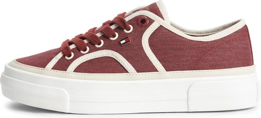 TOMMY HILFIGER Sneakers laag bordeaux wit