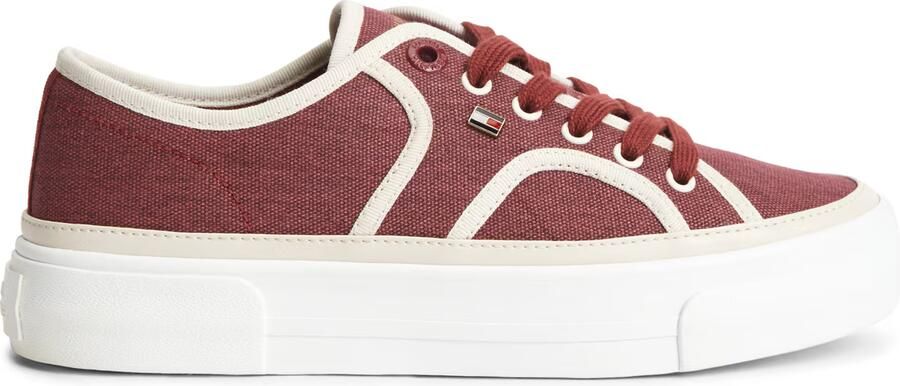 TOMMY HILFIGER Sneakers laag bordeaux wit - Foto 5