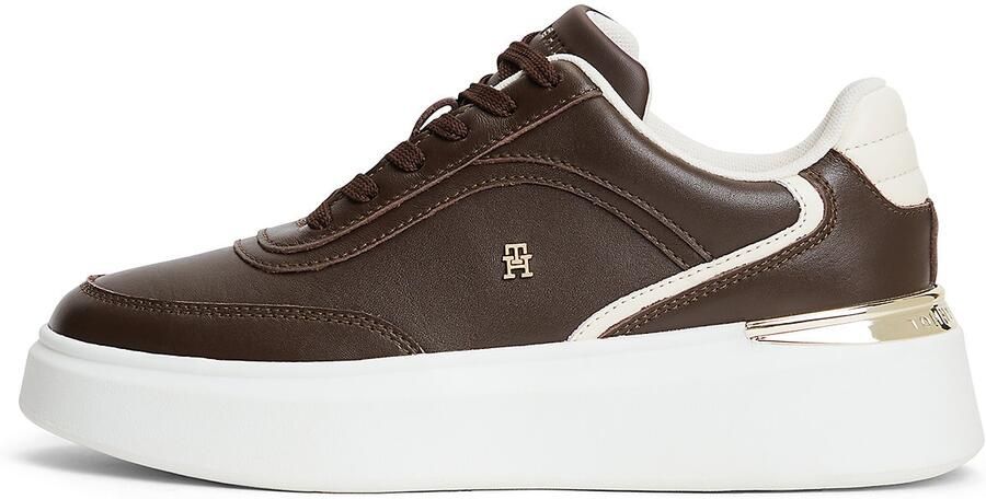 TOMMY HILFIGER Sneakers laag bruin goud wit