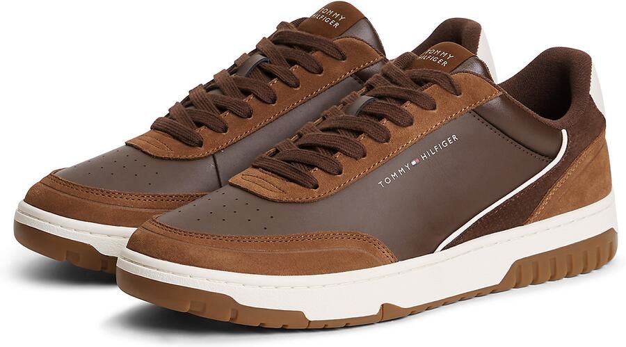 TOMMY HILFIGER Sneakers laag bruin - Foto 4