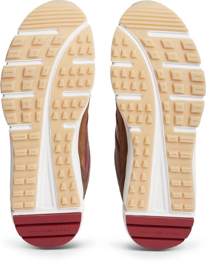 TOMMY HILFIGER Sneakers laag bruin ombergrijs kaki wijnrood - Foto 2