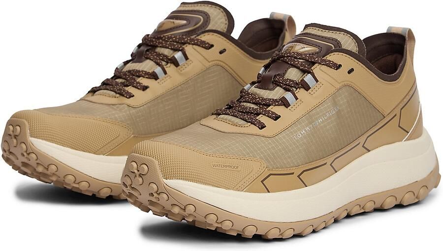 TOMMY HILFIGER Sneakers laag camel wit - Foto 6