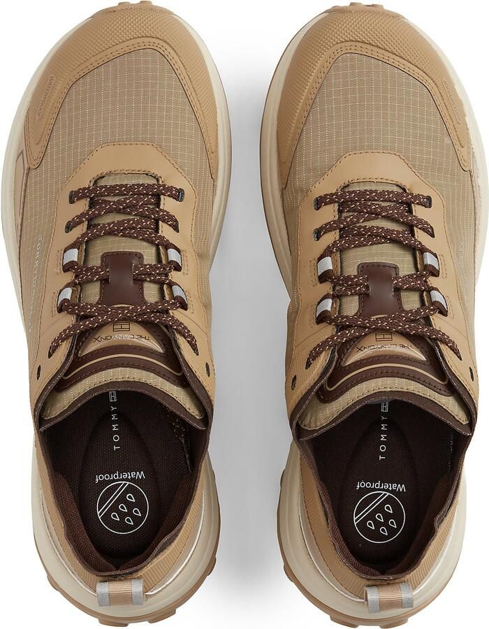 TOMMY HILFIGER Sneakers laag camel wit - Foto 3