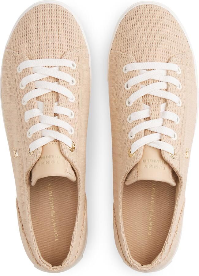 Tommy Hilfiger low top sneakers in gebreide look met logo-applicatie - Foto 4