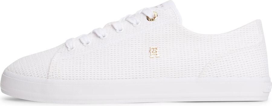 Tommy Hilfiger low top sneakers in gebreide look met logo-applicatie - Foto 2