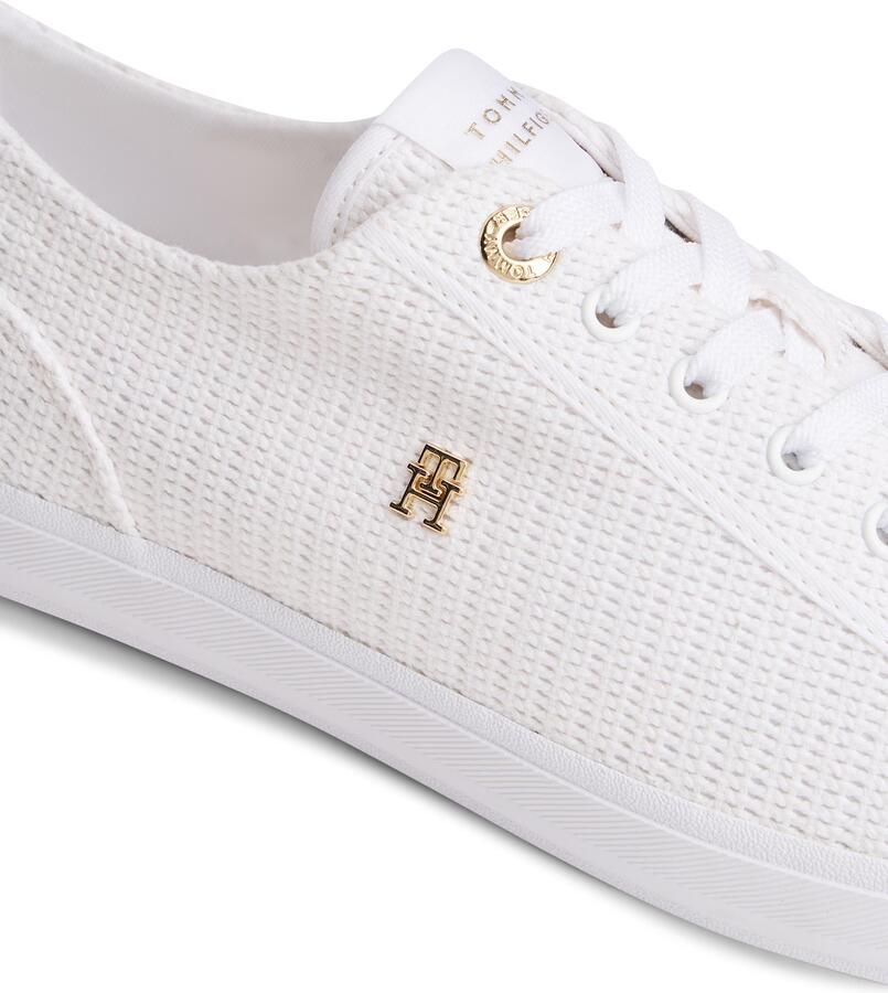 Tommy Hilfiger low top sneakers in gebreide look met logo-applicatie - Foto 3