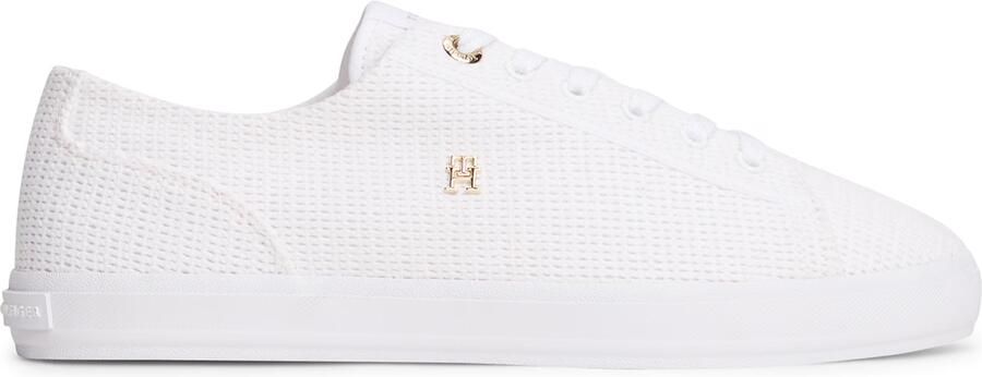 Tommy Hilfiger low top sneakers in gebreide look met logo-applicatie - Foto 7
