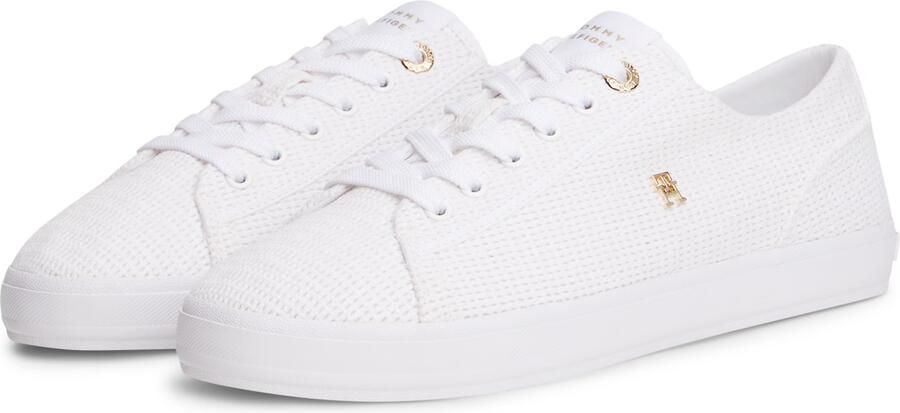 Tommy Hilfiger low top sneakers in gebreide look met logo-applicatie - Foto 6