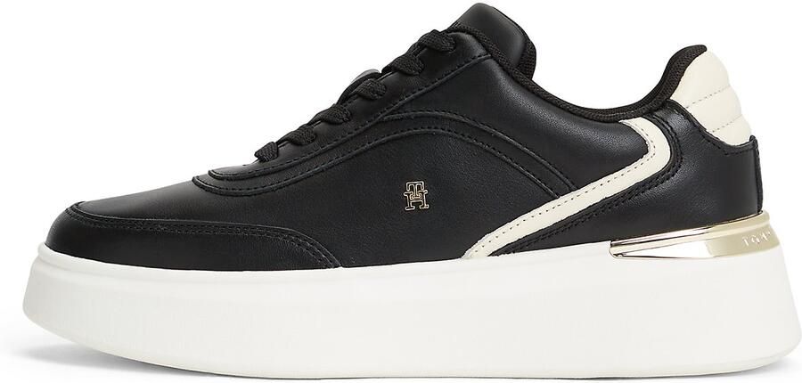 TOMMY HILFIGER Sneakers laag 'CHIC' zwart wit