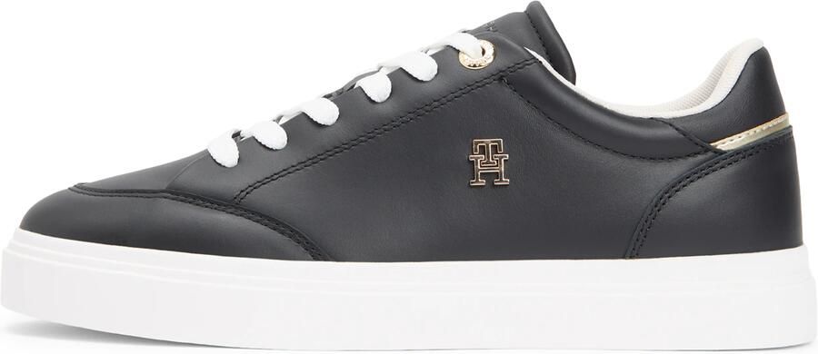 TOMMY HILFIGER Sneakers laag 'Chic' zwart zilver
