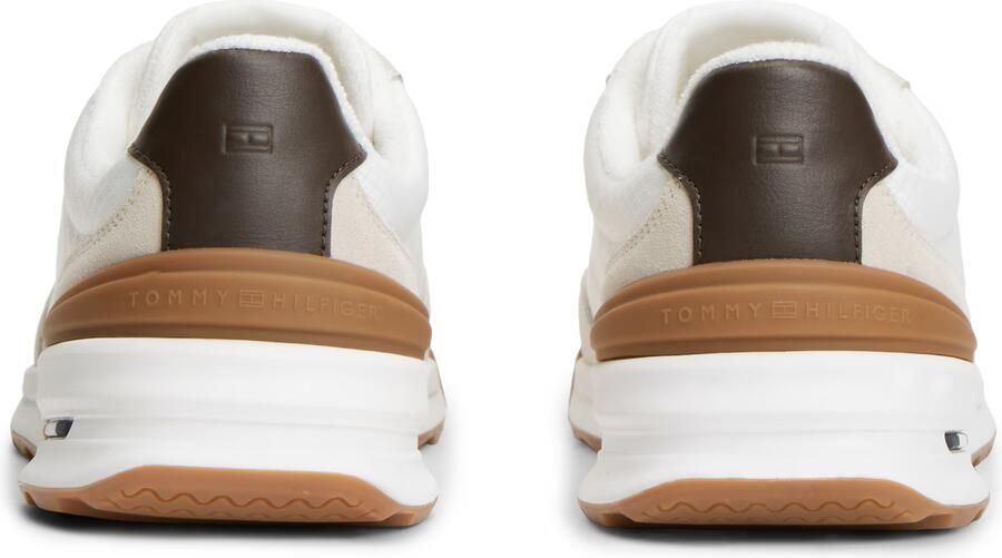 TOMMY HILFIGER Sneakers laag chocoladebruin greige wit - Foto 5