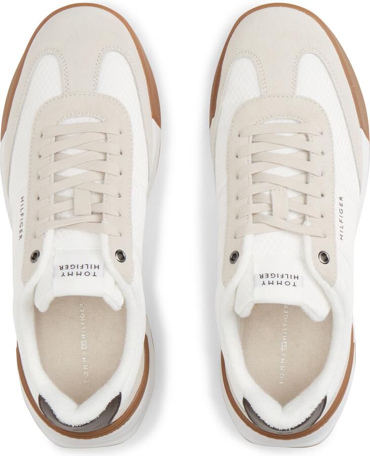TOMMY HILFIGER Sneakers laag chocoladebruin greige wit - Foto 3