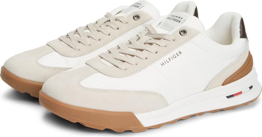 TOMMY HILFIGER Sneakers laag chocoladebruin greige wit - Foto 6