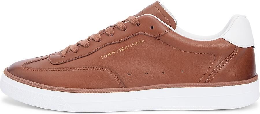 TOMMY HILFIGER Sneakers laag cognac wit