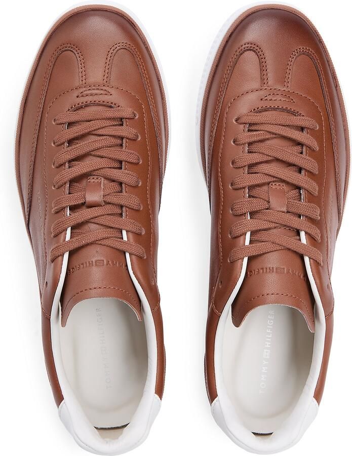 TOMMY HILFIGER Sneakers laag cognac wit - Foto 2
