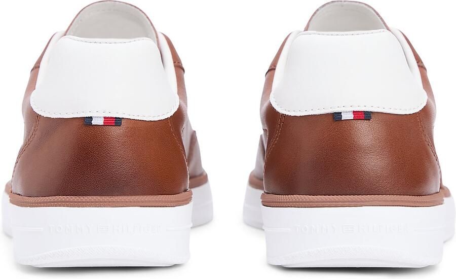 TOMMY HILFIGER Sneakers laag cognac wit - Foto 5