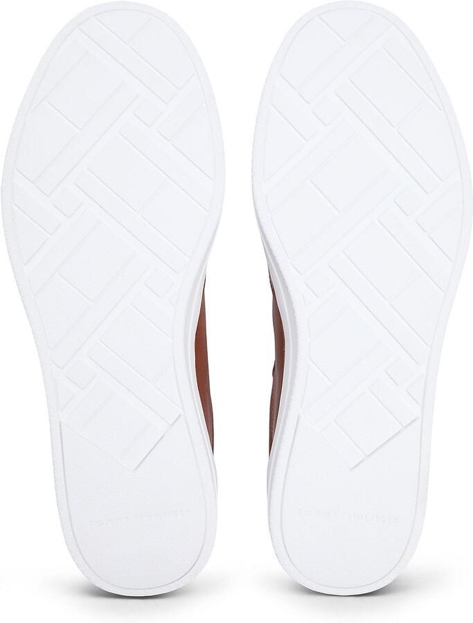 TOMMY HILFIGER Sneakers laag cognac wit - Foto 3