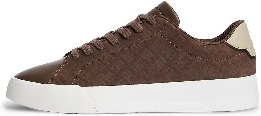 TOMMY HILFIGER Sneakers laag 'Court' beige bruin